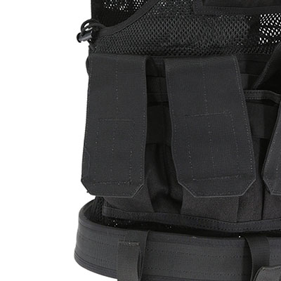 권총 홀스터 M4/M16 Mag 파우치가 있는 메쉬 택티컬 조끼