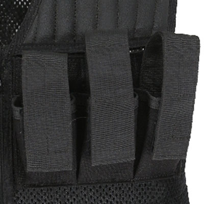 권총 홀스터가 있는 메쉬 택티컬 조끼 Pistol Mag 파우치